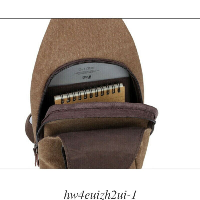 Merk heren vintage canvas leren tas schoudertas borsttas crossbody schoudertas borst fiets dagelijks reizen