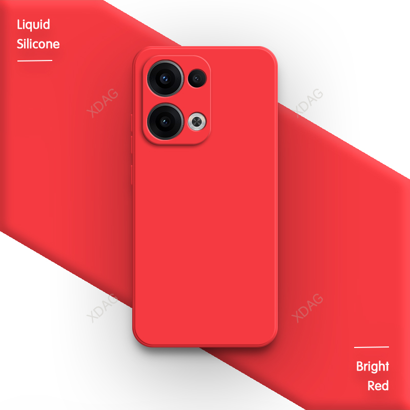 Carcasă oficială de telefon pentru oppo reno 13, reno 13 pro  f 13f s 13fs fs 5g, silicon lichid moale, 13 pro, husă spate simplă, de bază: Galben / Pentru iphone 13 mini