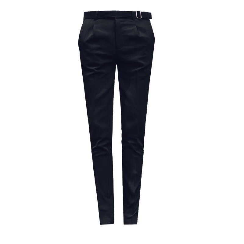 Byxor herr brun slim fit kostym byxor herr kostym byxor pantalon homme dräkt manlig högkvalitativ solid
