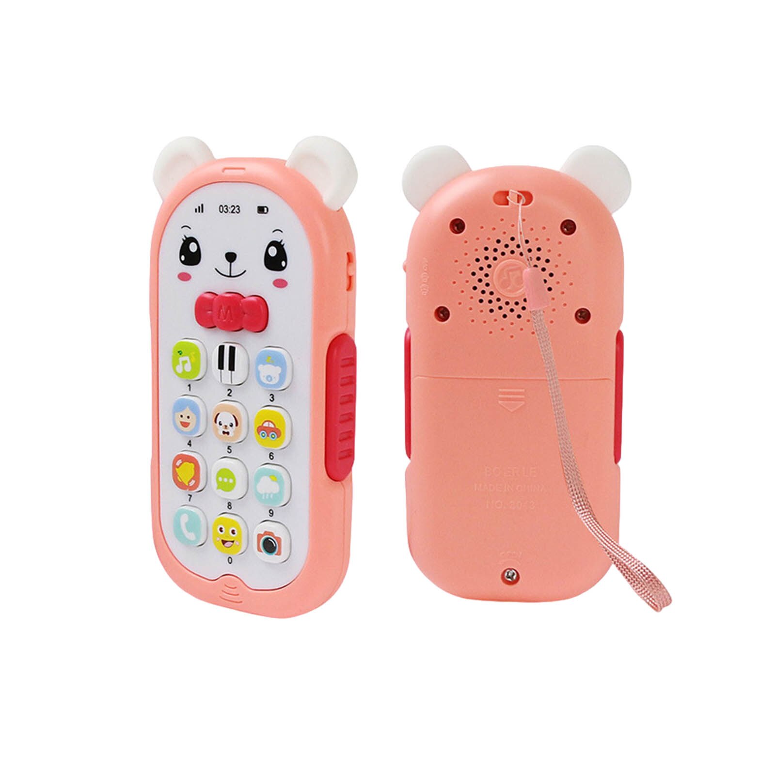 Baby Mobiele Telefoon Speelgoed Telefoon Muziek Sound Machine Voor Voor Kids Baby Vroege Educatief Mobiele Telefoon Elektronische Speelgoed: Pink