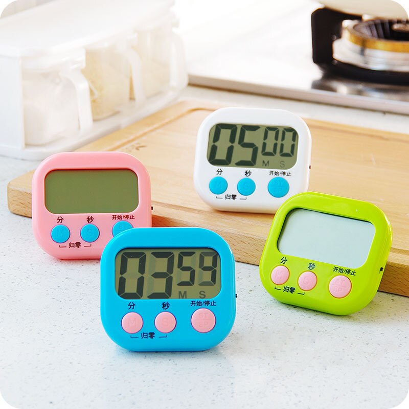 Timer Multi-function Countdown Electronic Egg Timer Kitchen Baking Time Reminder In English