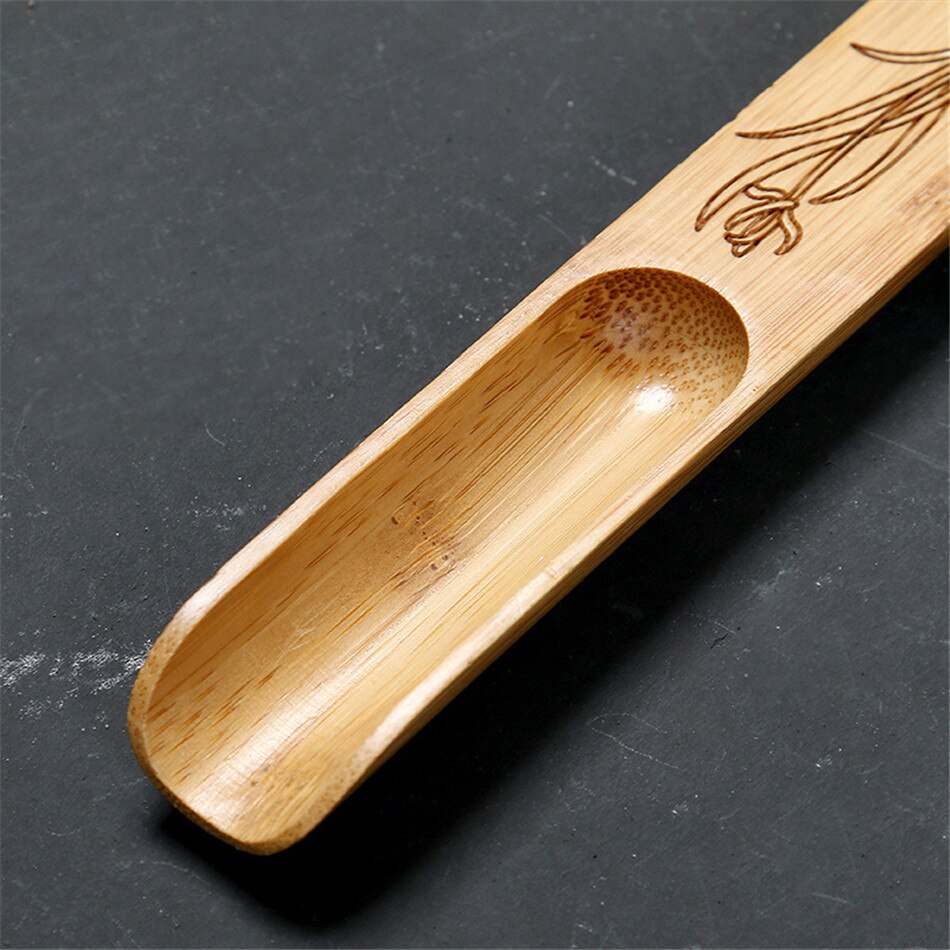 VOGVIGO Tea Spoon Wooden Exquisite Tea Scoops Teaspoon Teaware Accessories Tea Shovel for Home Teahouse Office