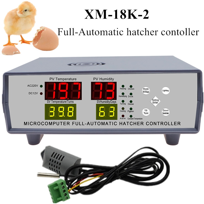 XM-18K-2 Ei Incubator Controller Microcomputer Full-Automatische Hatcher Controller Incubator Thermostaat Ei Hatcher Controller