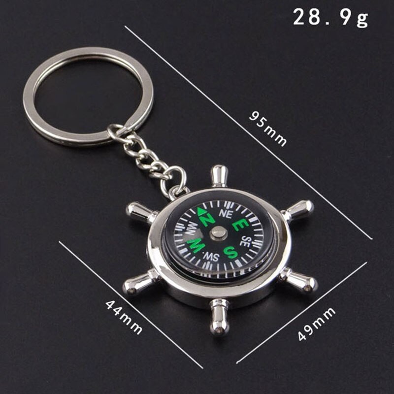 Key RinKey Ring Keychain Portable Camping Hiking Travel Outdoor Mini Compasses Wild Survival Pocket Tool Navigation Compasses