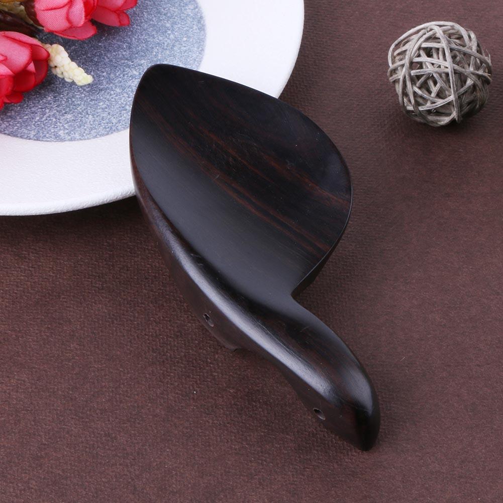 1pc Ebony Wood Fiddle Chin Rest Chinrest for 3/4 4/4 Violin Black