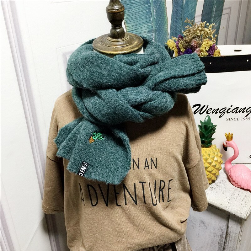 Mode Winter Effen Kleur Kasjmier Kinderen Sjaal Kids Jongens Meisjes Warm Breiwol Sjaals Bufandas