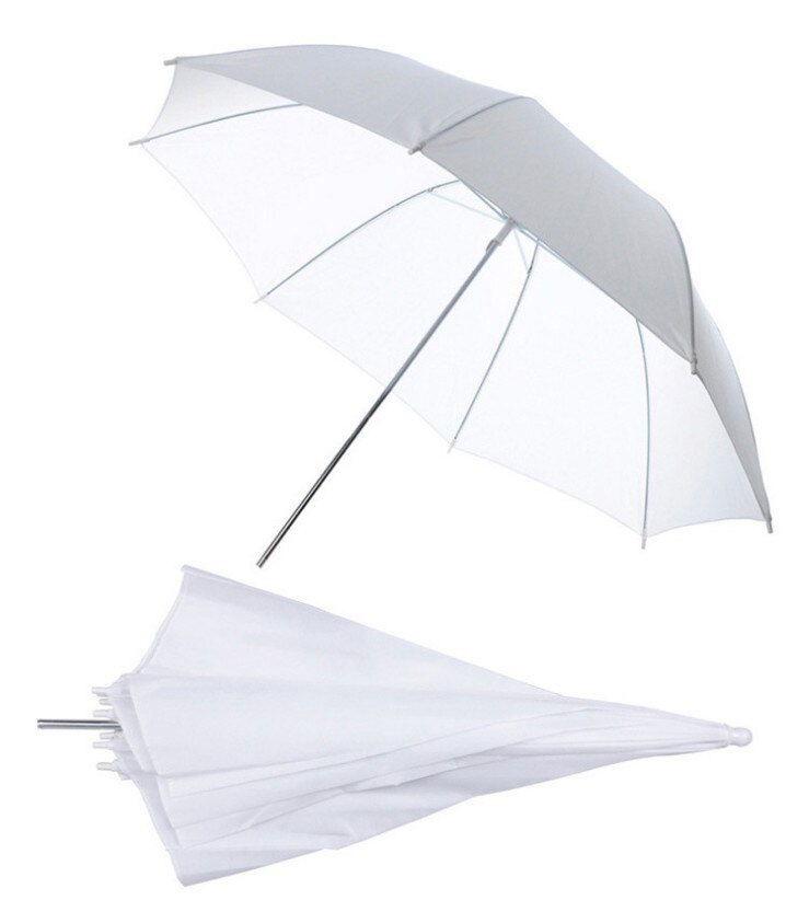33in 83Cm Lichtgewicht Studio Fotografie Flash Translucent Soft Speelsheid Paraplu Wit Nylon Materiaal Aluminium As