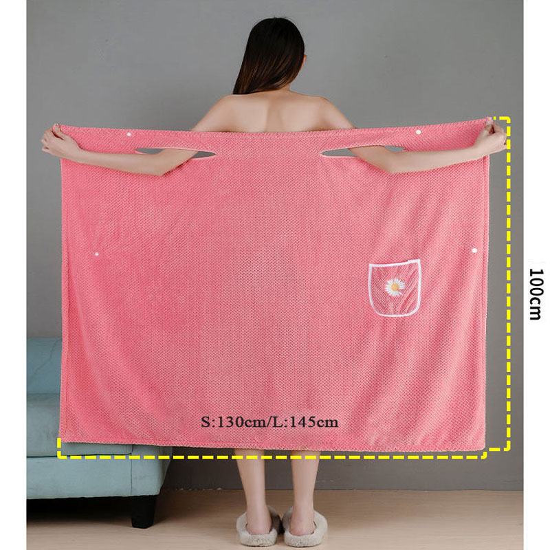 Tragbare Bad Handtuch Absorbent Coral Fleece Schlinge Bad Rock Bademantel Weiche Wrap Brust Mikrofaser Handtuch für Frauen Mädchen