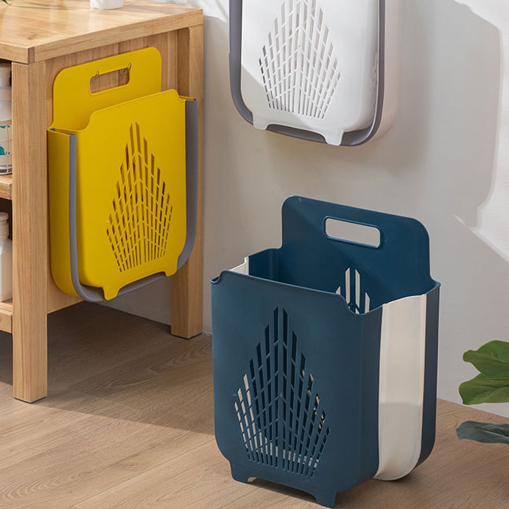 Portable Folding Dirty Clothes Hamper Storage Rack Household Storage Rack Wall Hanging Debris Underwear Laundry Basket