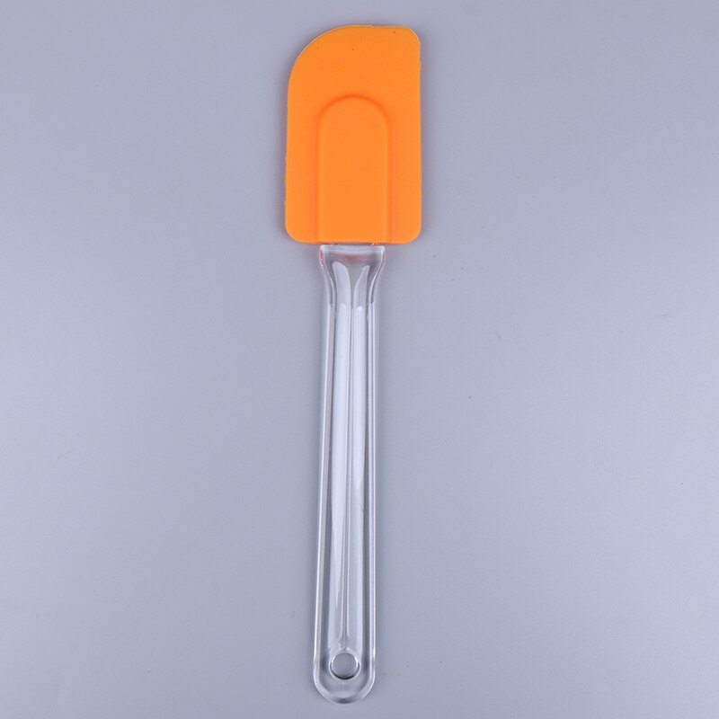 Baking Tools Spatula For Cake Silicone Spatula Baking Pastry Kitchen Spatula Cream Mixer Ice Cream Scoop Cream Scraper: Orange