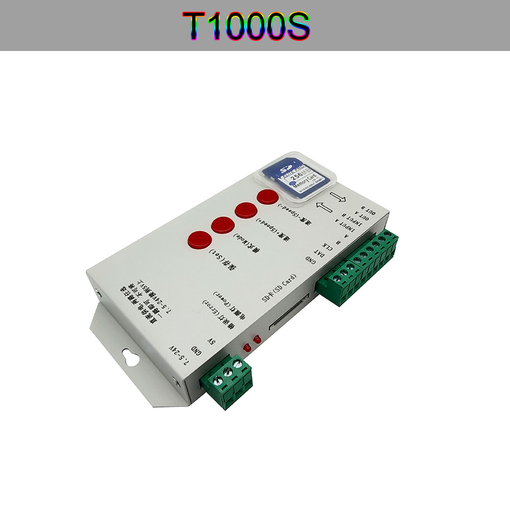 Ws2811 ws2812b controlador bluetooth/wifi/música ws2812 inteligente rgb led pixels controlador de tira sp107e sp108e sp110e t1000s DC5-24V: Vermelho