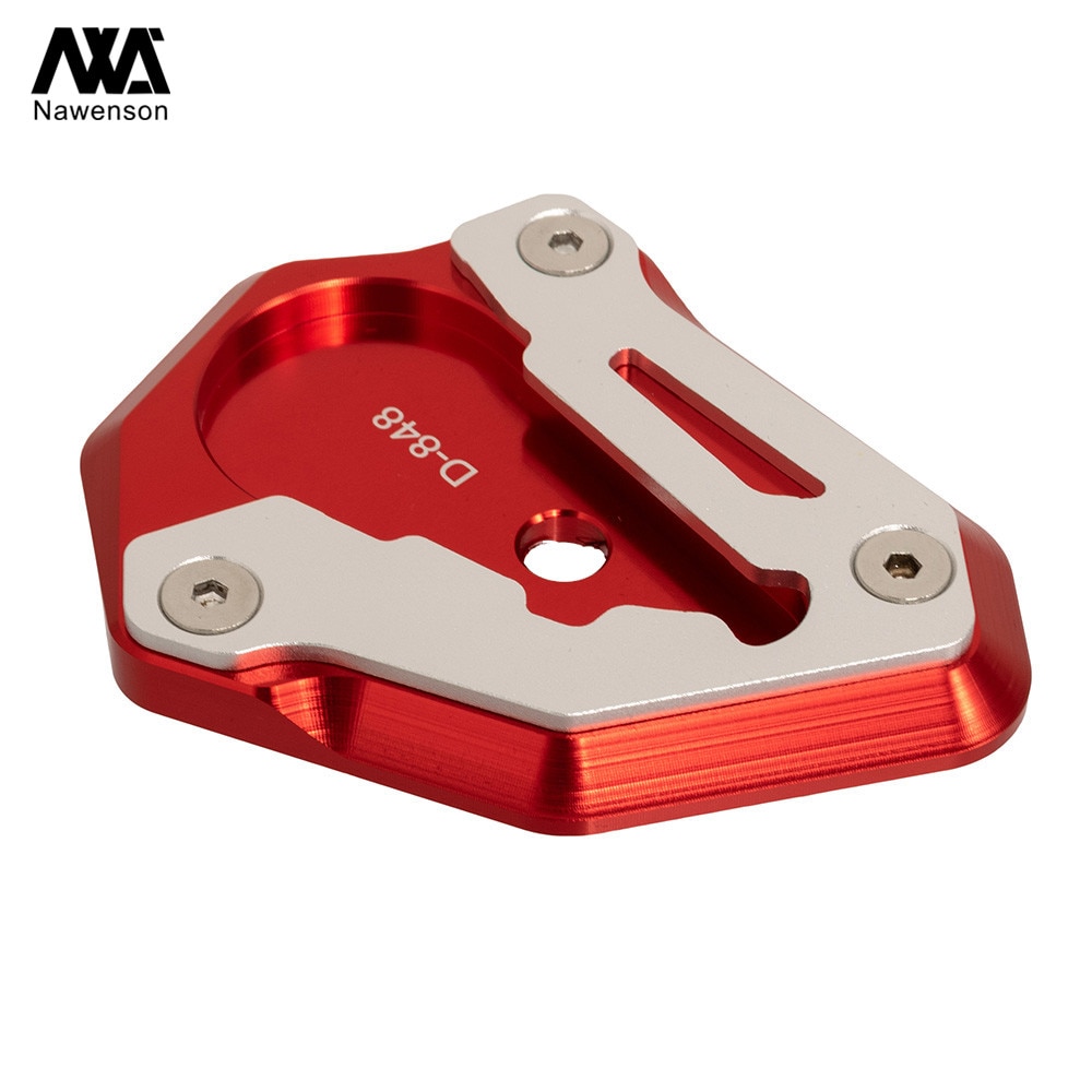 Plaque de Support de coussinet d'extension de béquille d'agrandisseur de pied en aluminium de CNC de moto pour Ducati 848 1098 1198