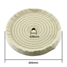 1pc 8 tums 200mm polerskiva polerskivor bomullstyg smycken poleringsslipskiva för borttagning av repor