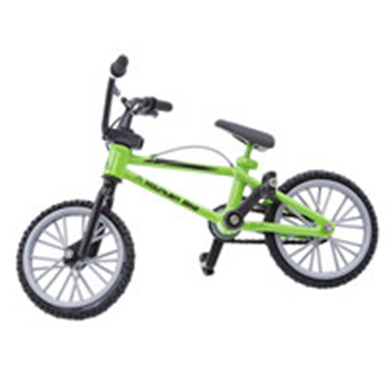 Blå simulering legering finger bmx cykel barn pedagogisk mini storlek greppbräda cykel leksaker med bromsrep