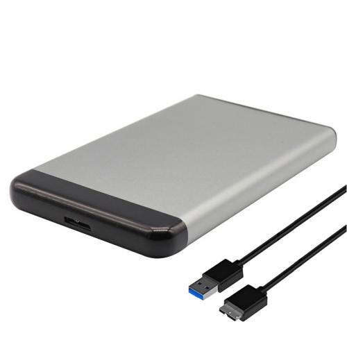 6Gbps USB 3.0 2.5inch SATA Hard Disk Drive Case External SSD HDD Enclosure Box HDD External Hard Disk Box: Black