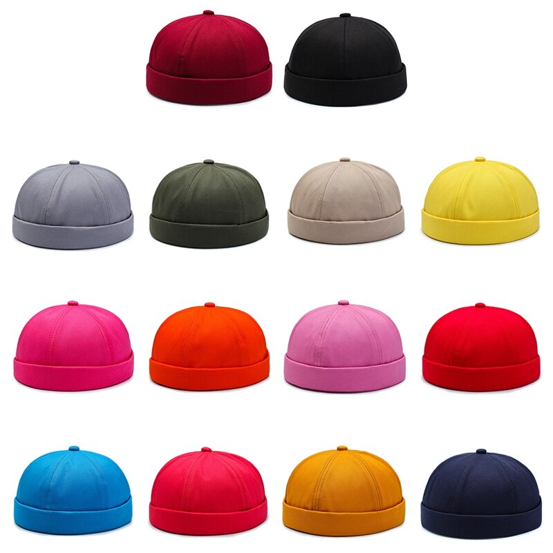 Bärbar justerbar unisex bennie hatt praktisk utomhus vandring fiske sport hattar enfärgad hip hop hatt kalot