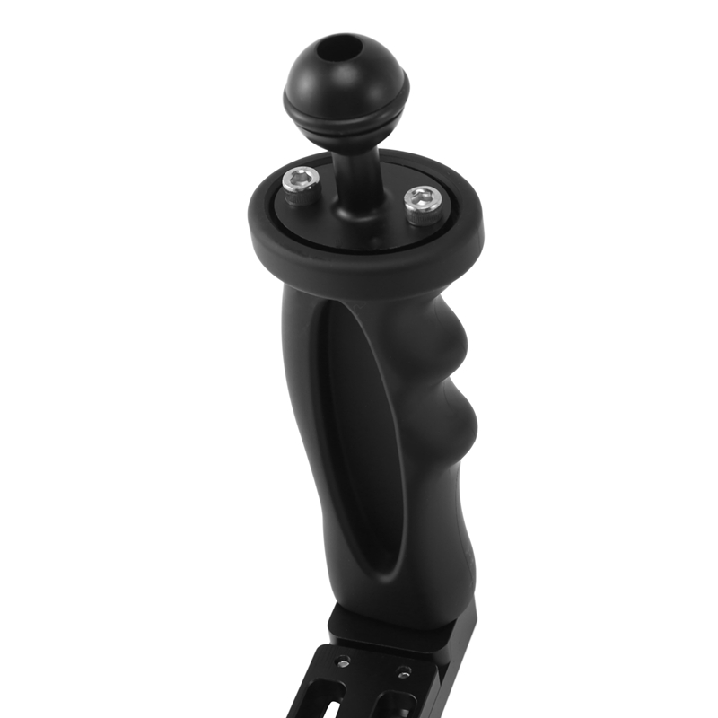 Dual Handheld Stabilizer Diving Underwater Camera Housings Tray/Grip Waterproof With Double Handle For Dome Port Waterproof Case