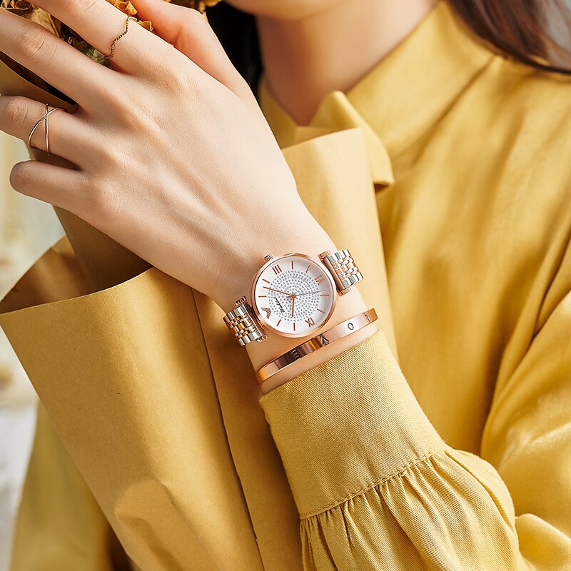 Gold Watch Women Watches Ladies Steel Women's Bracelet Watches Female Waterproof Clock Relogio Feminino