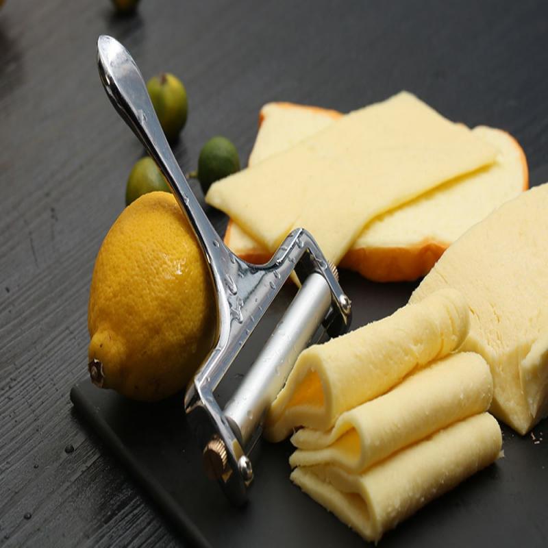 Cheese Slicer Adjustable Thickness Heavy Cheese Slicers For Soft &amp;Semi-Hard Cheeses Planer Cutting Wire Included Kitchen Gadgets