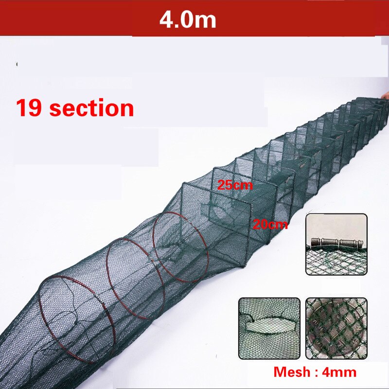 1.1m-20m Shrimp Cage Fishing Net Catcher Trap Foldable Crab Crayfish Lobster Fishing Net Cast Fishing Network Outdoor: O