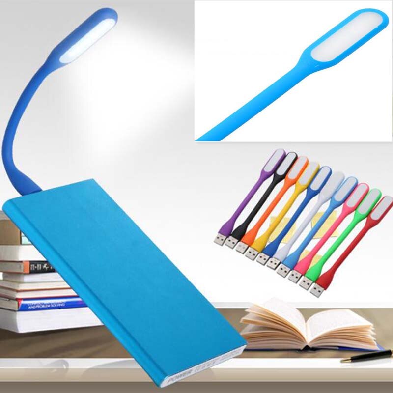 Muti-färg mini ledde usb nattbelysning flexibel bok läslampa bärbar ficklampa belysning för power bank telefon laptop