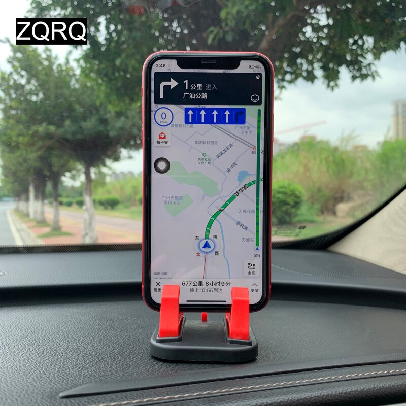 Auto Telefoon Houder Navigatie Ondersteuning Met 360 Graden Rotatie Dashboard Plakken Universele Stand Beugel Voor Mobiele Telefoon