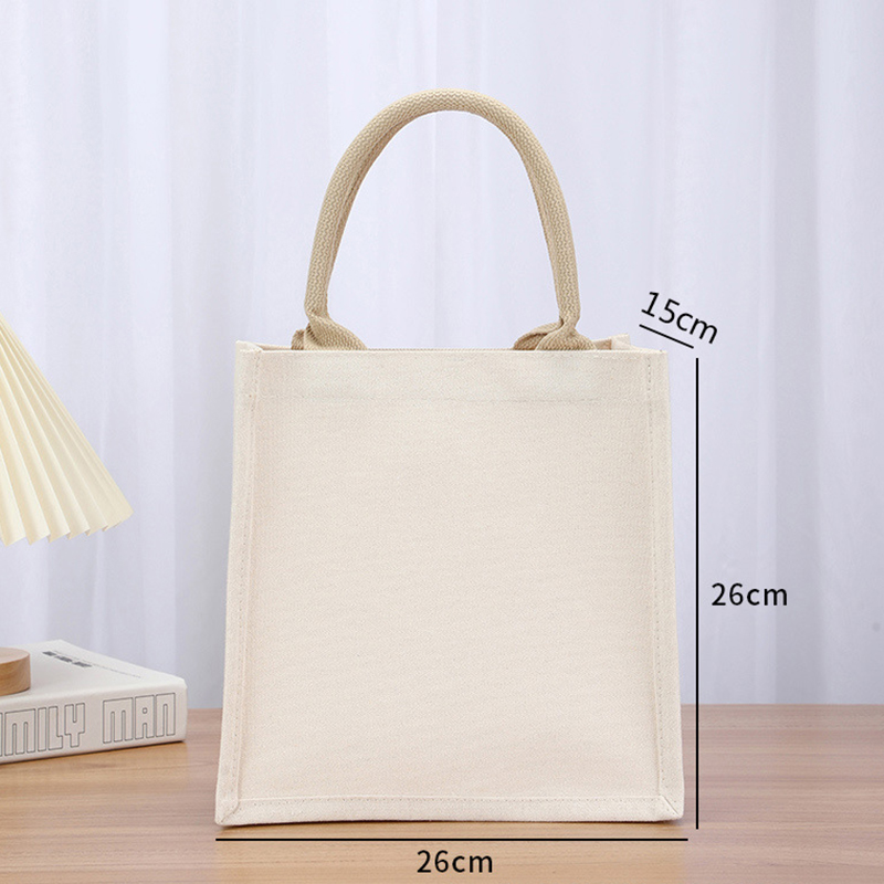 Bolsa de compras de lona, bolsos portátiles ecológicos de hombro, bolsa de almacenamiento de algodón, bolsa de comestibles de arpillera, rápido, bolso de arpillera: Castaño