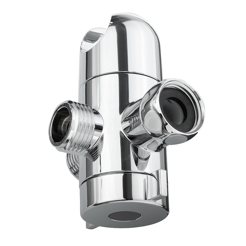 3 Way Shower Diverter Valve 1/2 inch BSP T-adapter Connector Hand Shower Bracket