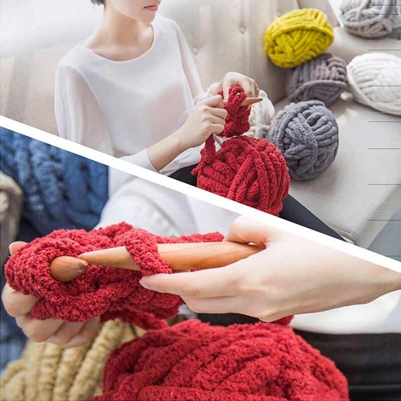 226g/Ball Super Dicke Wolle klobig Garn Filz Wolle umherziehen Garn Hand-gestrickte Kappe Decke Kissen Haustier Nest Häkeln Garn