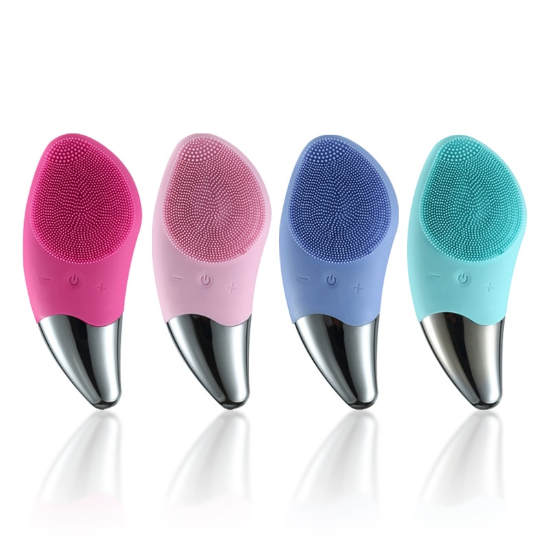 Wasserdichte Gesichtsreinigungsbürste für Männer und Frauen, wiederaufladbare elektrische Peeling-Gesichtswäscher-Reinigungsbürste