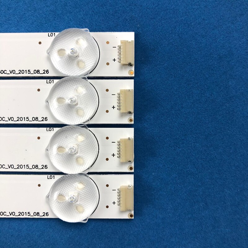 Tira de luces LED de retroiluminación, accesorio para Hisense 49 HD490DU-E31 4X10 LED49EC520UA LED49EC620UA 49K300U H49M3000 Hd490Du-Eu31 LED49K300U, 10 lámparas