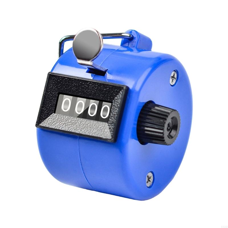 E8BD 4 Digit Number Count Clickers Handheld Tally Counter Clickers Counters: Blue