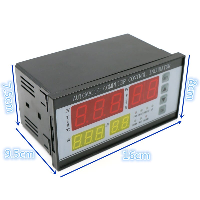 Contrôleur d'incubateur d'oeufs de XM-18 Thermostat Hygrostat contrôle de micro-ordinateur entièrement automatique avec sonde de capteur d'humidité de la température: Default Title
