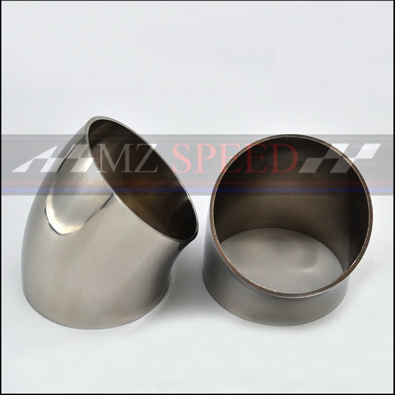 1PCS car accessories Automobile exhaust pipe muffler turns into stainless steel elbow 45 degree Angle pipe to reduce diameter