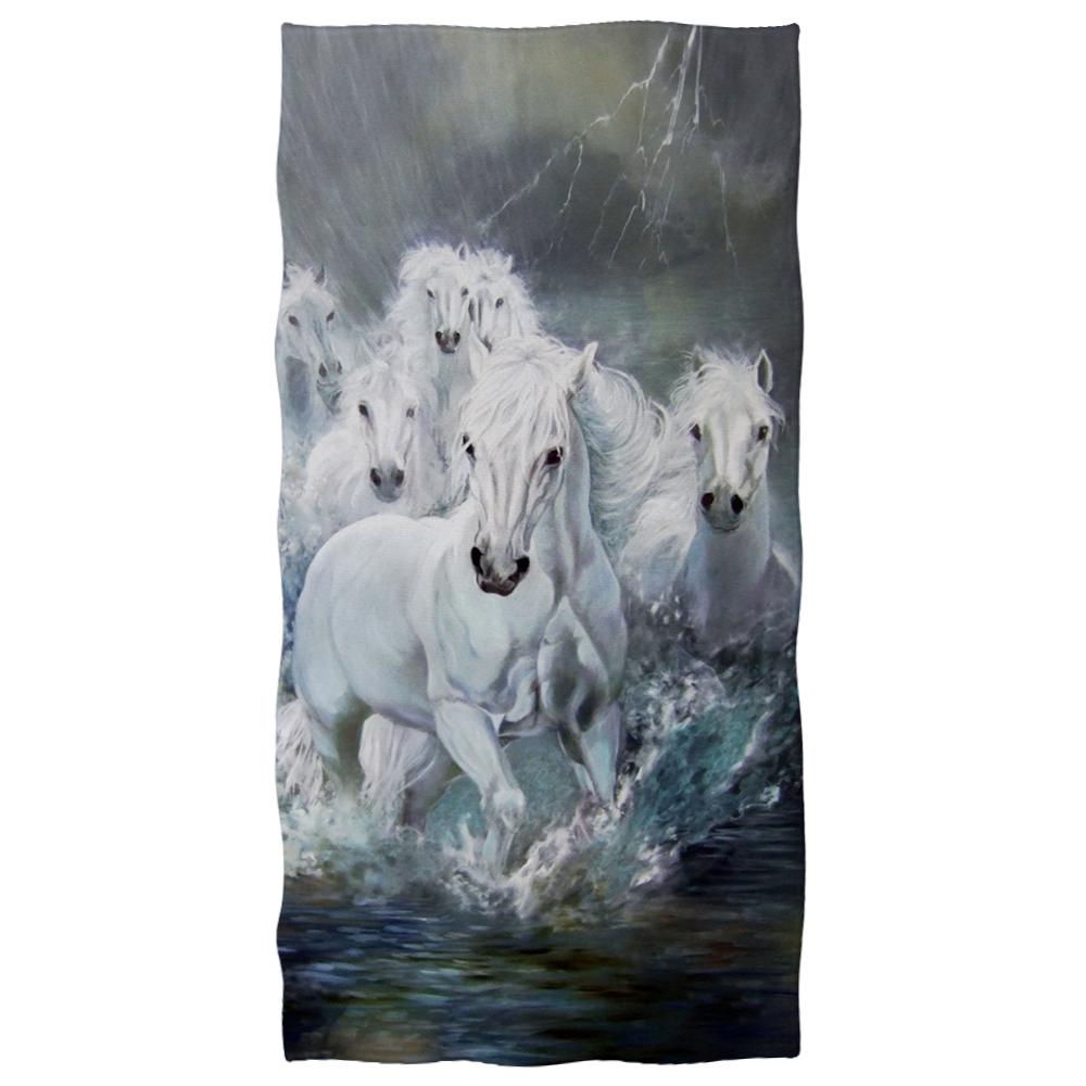 3d Horse Printed Quick-drying Towel for Travel Camping Beach Beauty Gym Microfiber Sport Towels Soft Face Hand Bath Car Towel: YY4365 / 150x75cm-Z31
