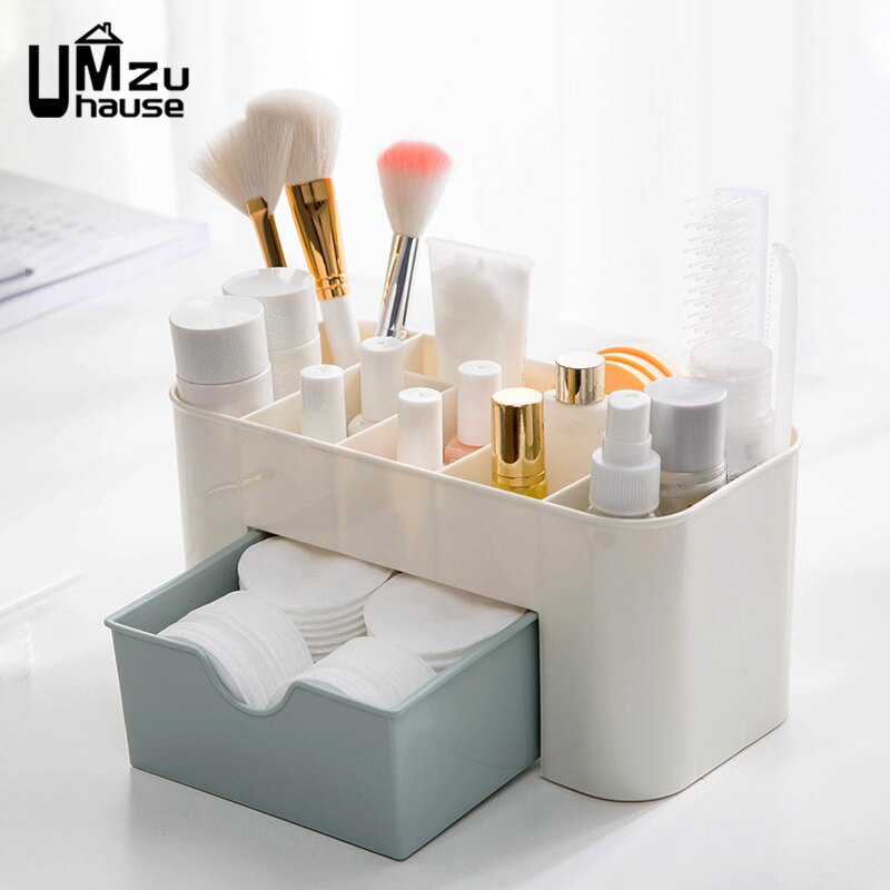 Cajas de almacenamiento de cosméticos, organizadores de maquillaje, Hogar, baño, dormitorio, artículos de tocador, organización, baño, pared de habitación, separador de cajones