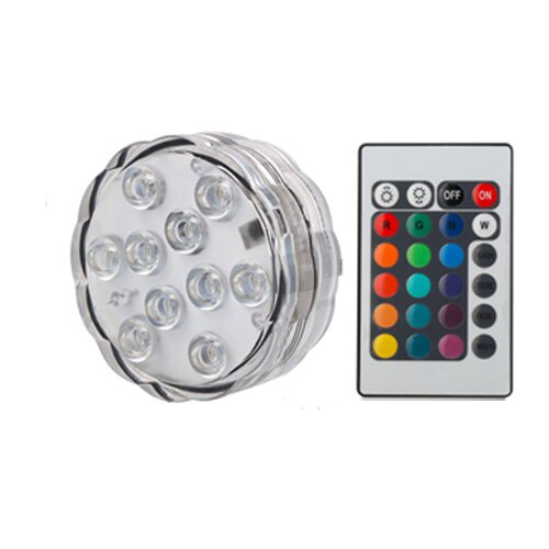 Led Waterdichte Zwembad Verlichting 10 Led Kleurrijke Knipperende Aquarium Licht Elektronische Onderwater Aquarium Licht Zwembad Verlichting: changeable