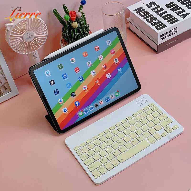 LierreRoom Bluetooth-compatible Keyboard For Apple iPad Xiaomi Samsung Huawei Phone Tablet Wireless Keyboard For Android Windows: A4-Rechargeable