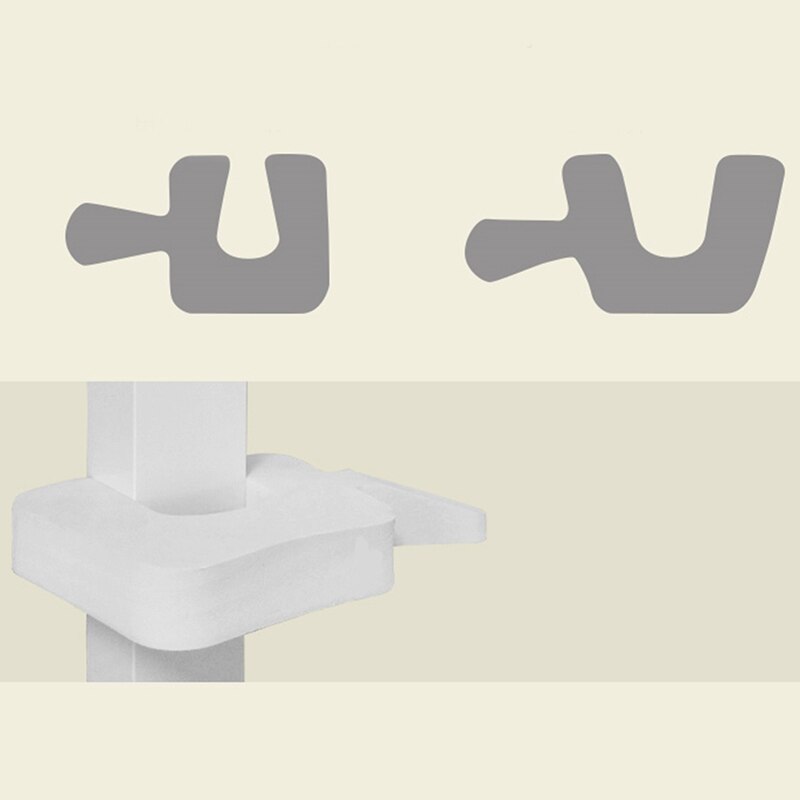 4Pcs/set Door White Plastic Door Stops Non-Slip Door Buffers for Office Home Baby Safe Floor Door Stopper Baby Care