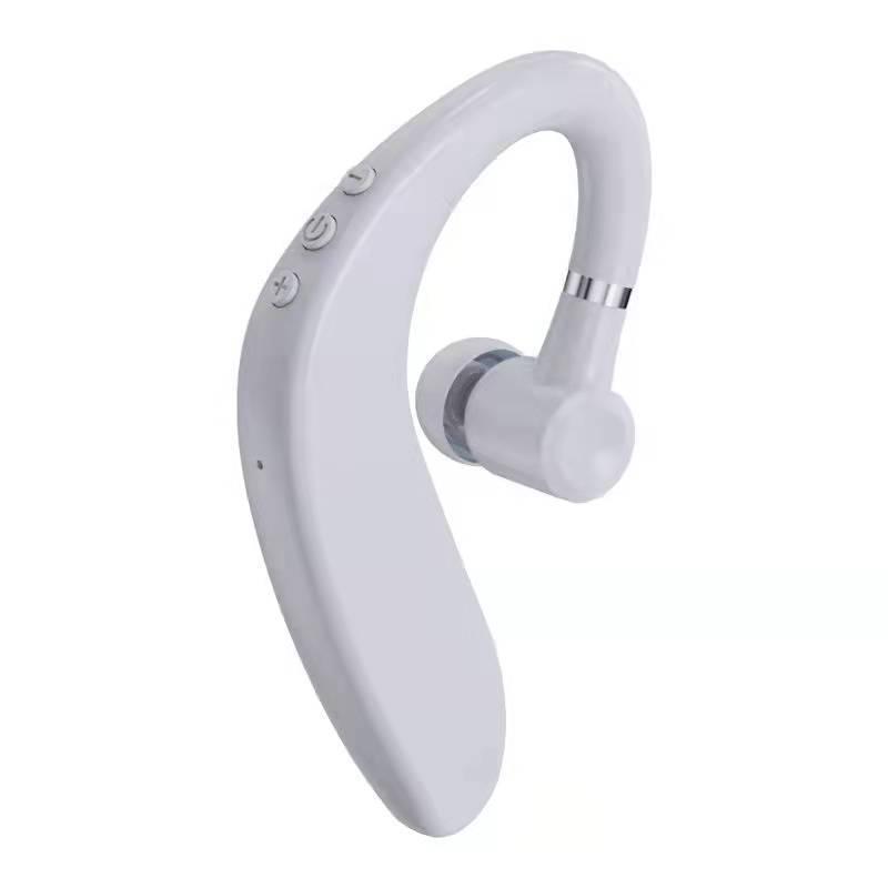 S109 Bluetooth-compatibele draadloze koptelefoon Zakelijk handsfree bellen Waterdichte headset Draadloze headset voor autotelefoongesprek: WHITE