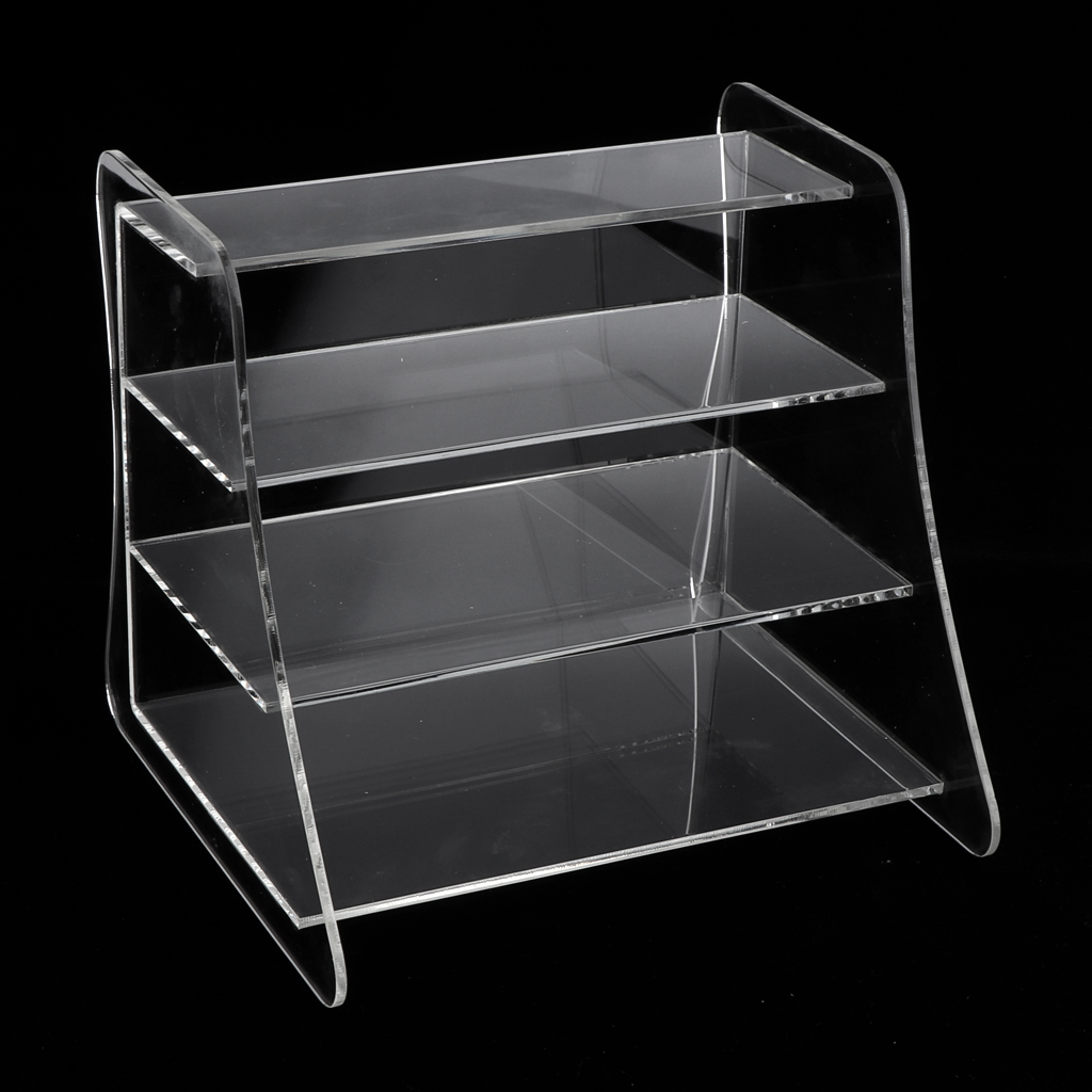 Clear Acrylic Cosmetic Storage Rack Makeup Jewelry Pallet Organizer Face Mask Holder for Bathroom Washroom Salon Beauty Studio