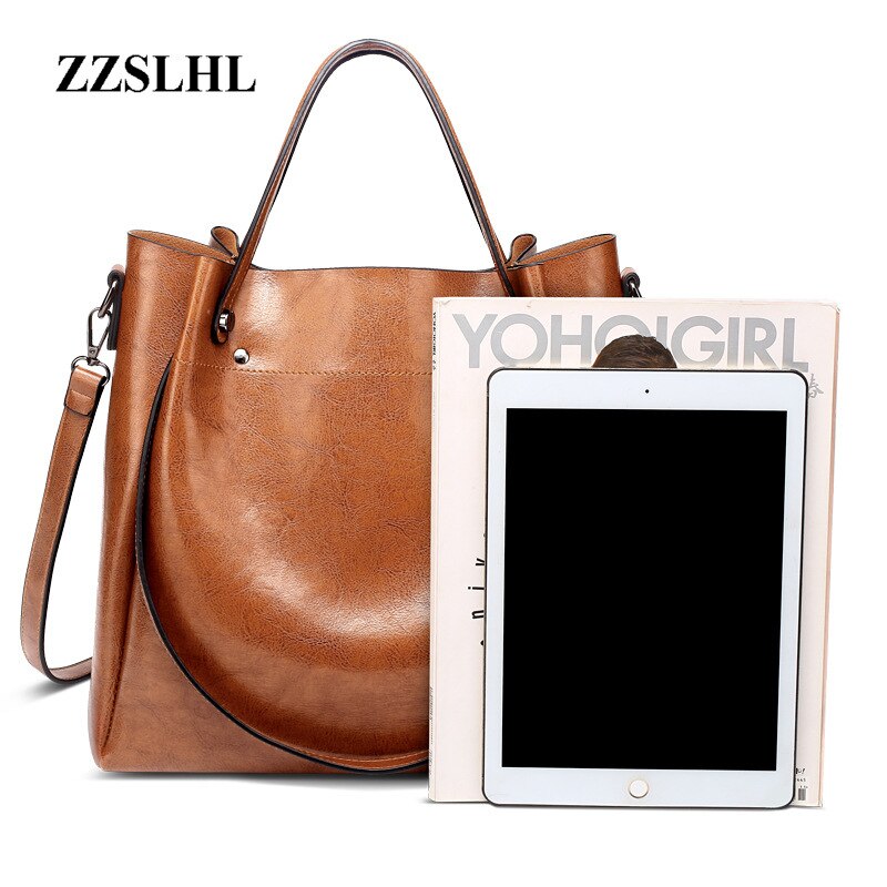 ZZSLHL femmes Vintage sacs à bandoulière de en cuir Pu sacs à main dames fourre-tout sacs de sacs à main bolsa feminina