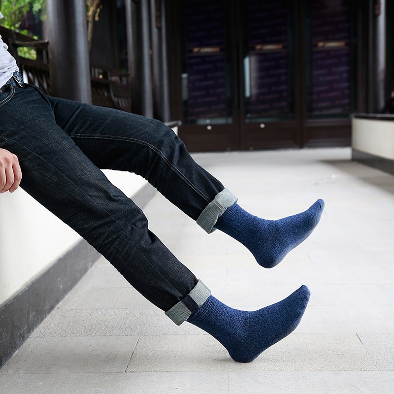 Männer dicker baumwolle socken Spezielle Winter dicke warme socken