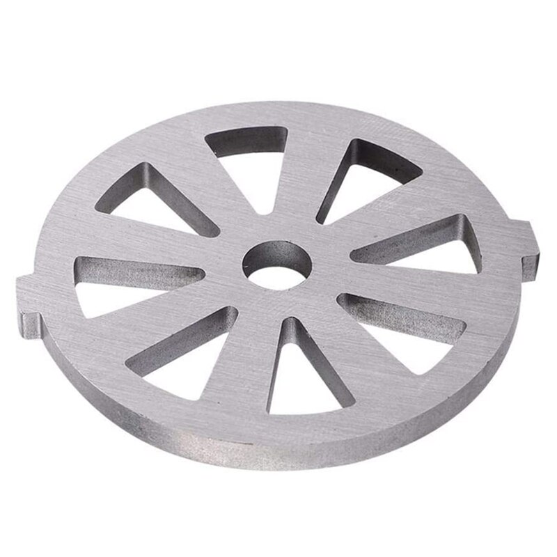 Meat Grinder Cutting Stainless Steel Cutterhead Plate Disc Knife 7Mm Hole Guaranteed Plate Disc Machinery Parts ,Silver: Default Title
