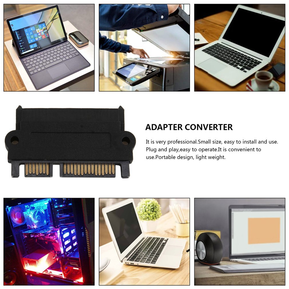 Professionele SFF-8482 Sas Sata 180 Graden Hoek Adapter Converter Rechte Hoofd Perfecte Pasvorm Uw Apparaat