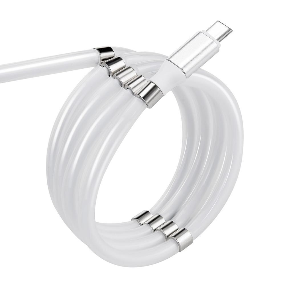 Typ C USB Telefon Ladegerät Kabel für Xiao mi Mi cro Android für Nylon Kabel 90 Grad Rechtwinklig Legierung stecker USB Telefon Ladegerät: White