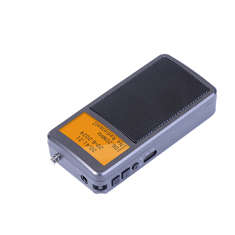 ABSQ-Mini Radio Bluetooth Portable Radio stéréo FM haut-parleur Bluetooth sans fil avec réveil