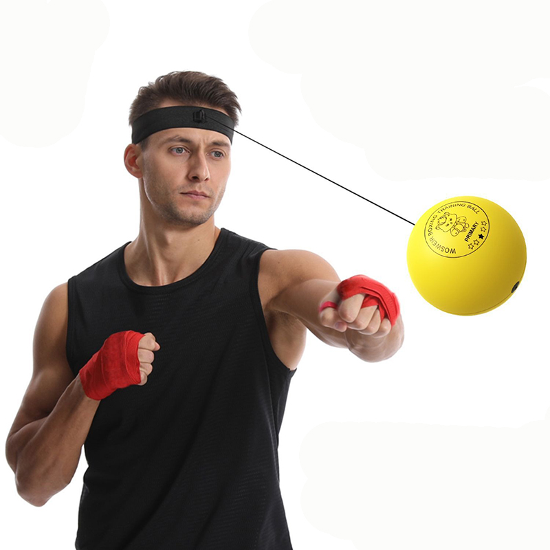 Neue Boxen Speed Ball Kopf-montiert PU Punch Ball MMA Sanda Training Hand Auge Reaktion Gym Sandsack Muay Thai boxeo Weichen Ball