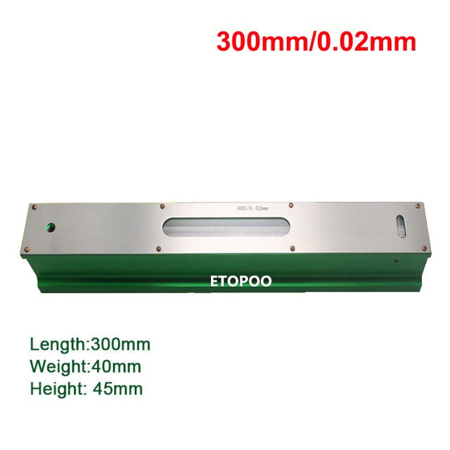 High precision Accuracy 0.02mm 100/150/200/250/300mm Industry Mechanical Bar Level Instrument Measuring Tool bar level meter: 300mm