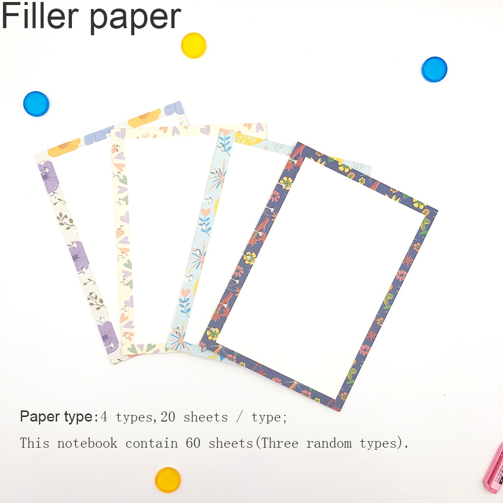 Fromthenon happy planner diskindbundet notesbog journal ringbind ringbind spiral  a5 notesblok papirvarer kontor- og skoleartikler